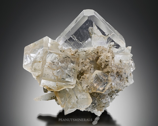 フローライト / ガレナ / パイライト / クォーツ【Fluorite with Galena & Pyrite on Quartz】ロシア産