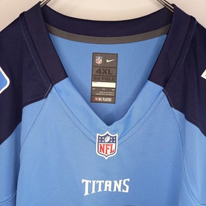 ナイキ × NFL　タイタンズ　フットボールシャツ　半袖　ゲームシャツ