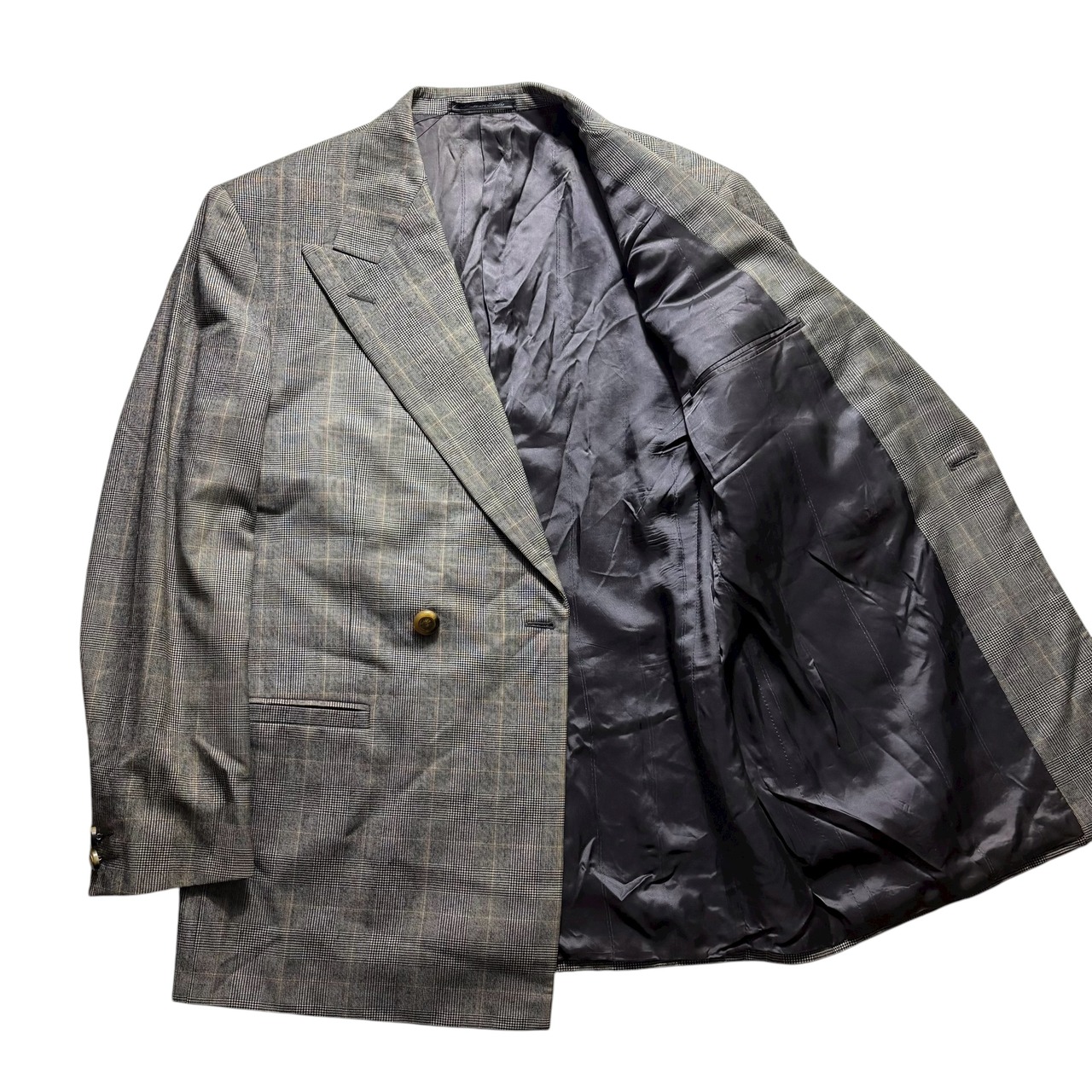 GIANNI VERSACE glen check suits set-up