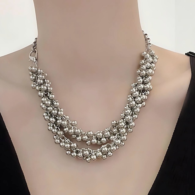 Metal ball necklace C0140