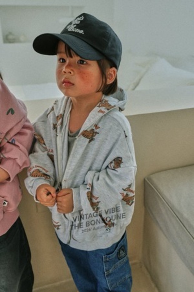 〚予約〛Tiger Jeonpan Hood Zipup <kids><Jr><mom>