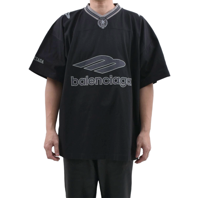 【BALENCIAGA】V-Neck Oversized TS