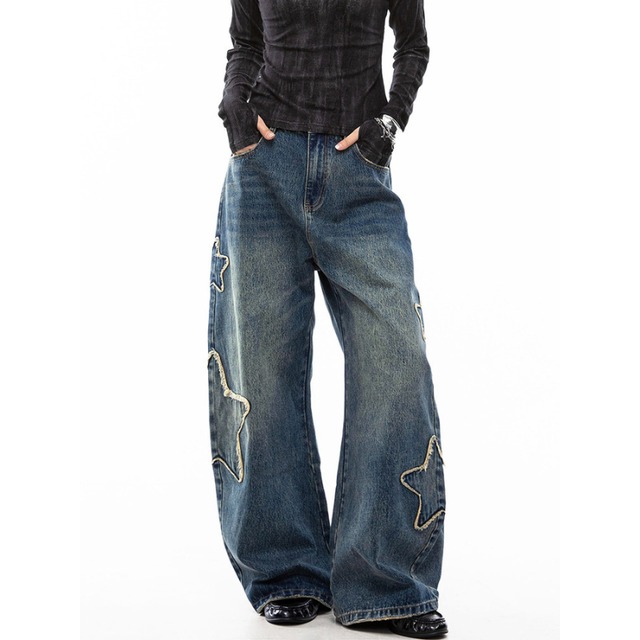 side star design denim　サイドスターデザインデニム　J1629