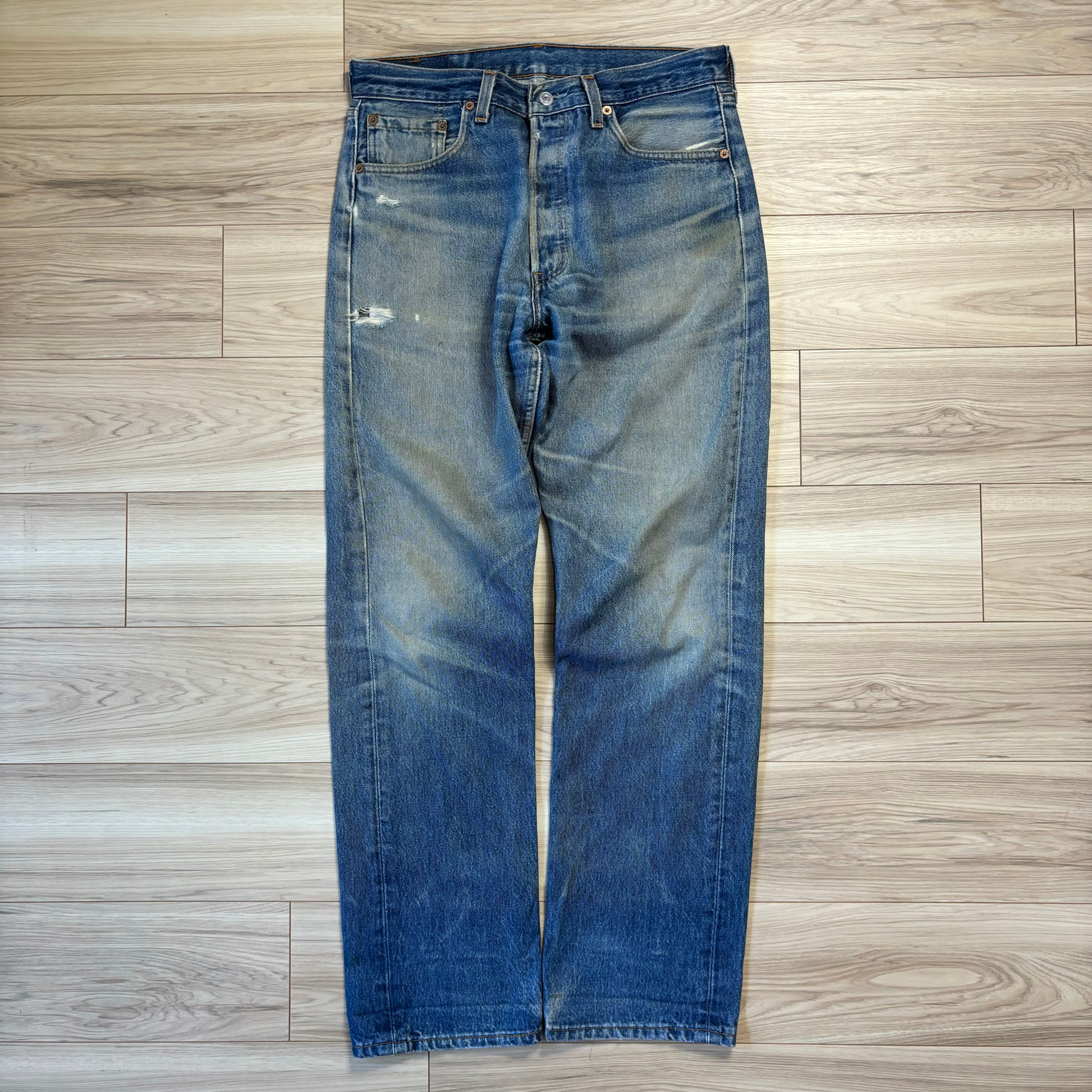 w33 l32 Levi's501 リーバイス 98年製 vintage 色落ち ヒゲ