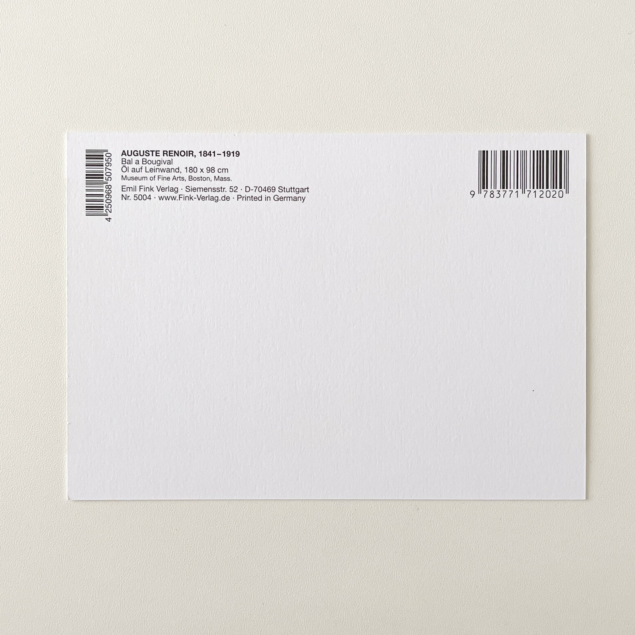 WEB限定】ルノワール ポストカード ブージヴァルのダンス | hmm, by