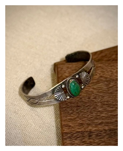 Early Old Pawn Silver Cuff (c. 1910s–1920s)