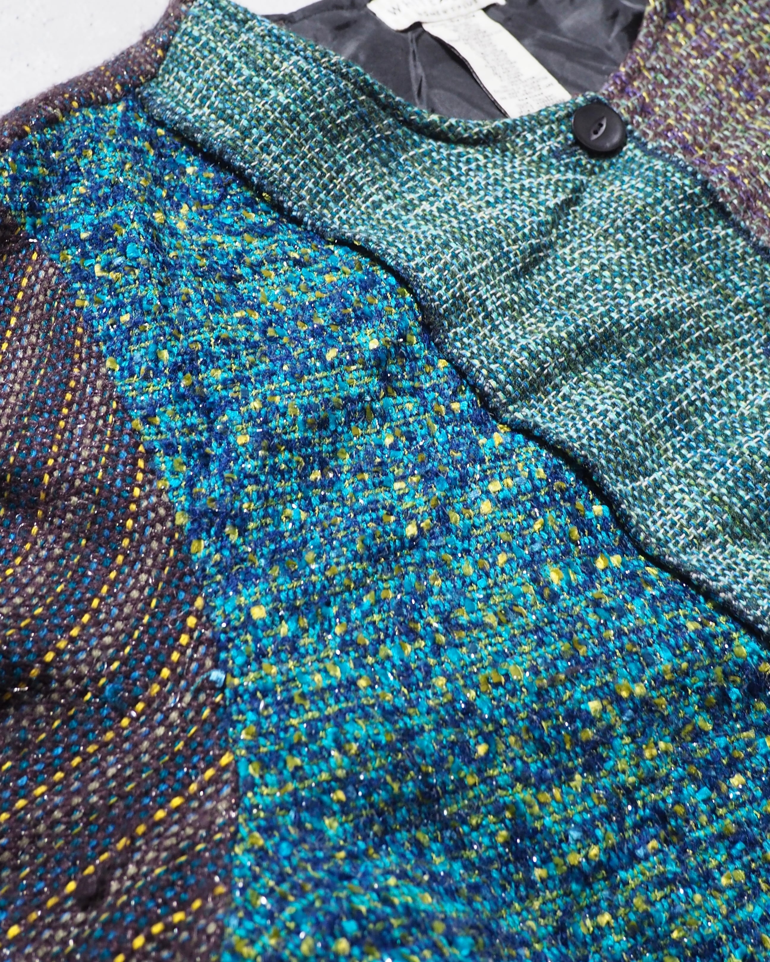 " WHITE STAG " Beautiful Cold panel Custom Patch work jacket