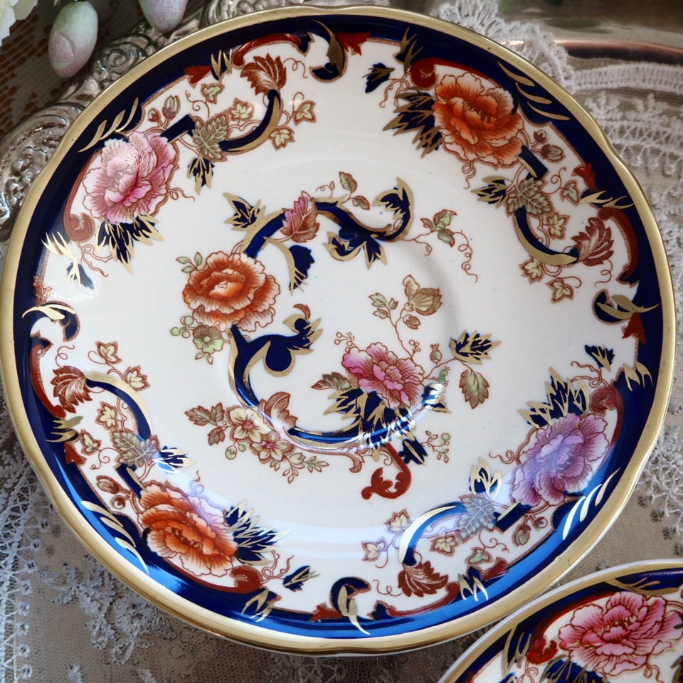 美品 メイソンズ ブルーマンダレイ シャルトリューズ カップ ソーサー 