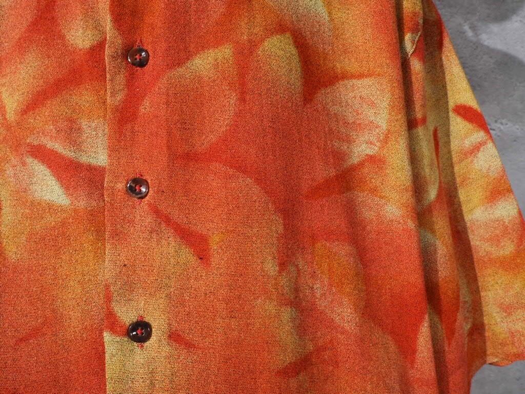 Haupt Flower printed Box silhouette drape shirt (made in Germany)