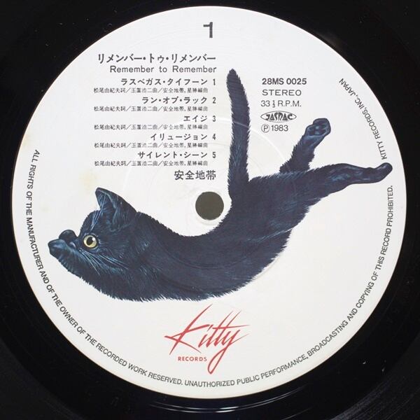 安全地帯 / Remember To Remember [28MS 0025] - 画像3
