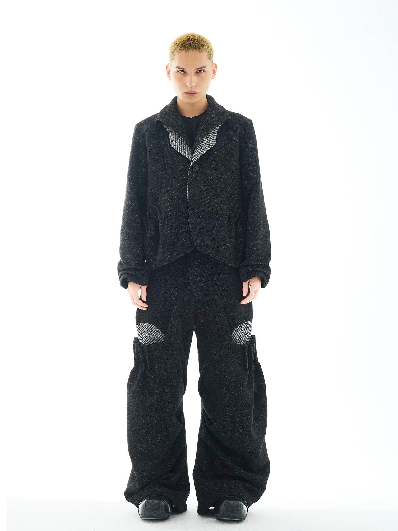 54A0 Deconstructed Draped Waist Jacket