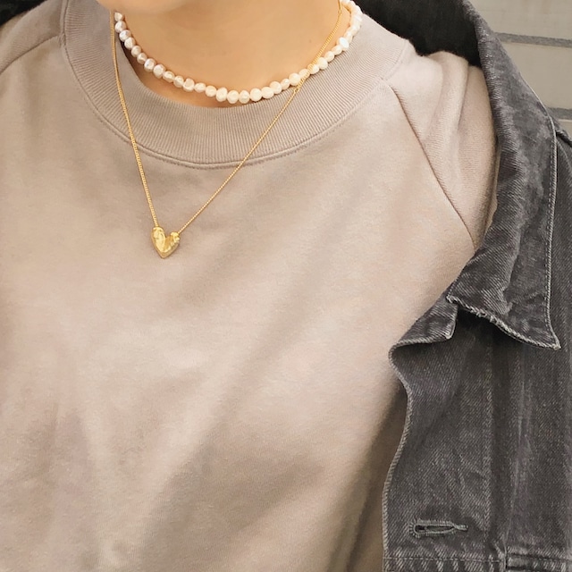 silver925 brooklyn heart necklace
