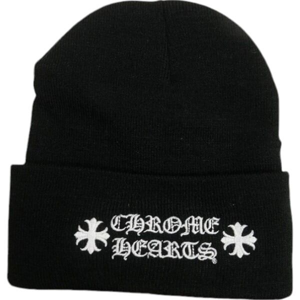 Size【フリー】 CHROME HEARTS クロム・ハーツ WATCH CAP BLACK/WHITE
