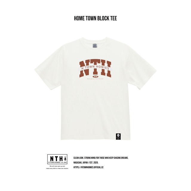 HOME TOWN BLOCK TEE color White