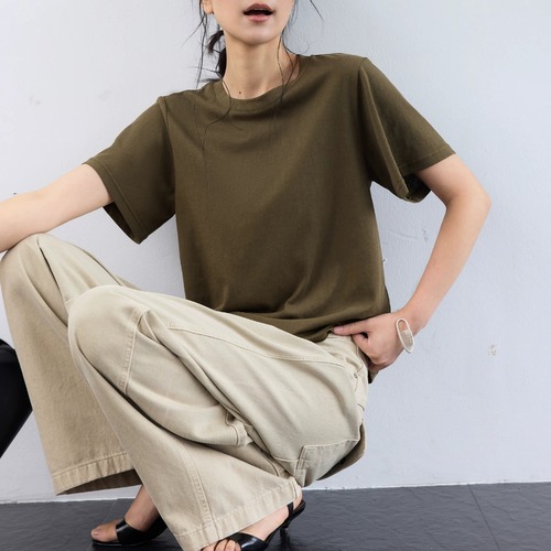 ラウンドネックTシャツ ・22882