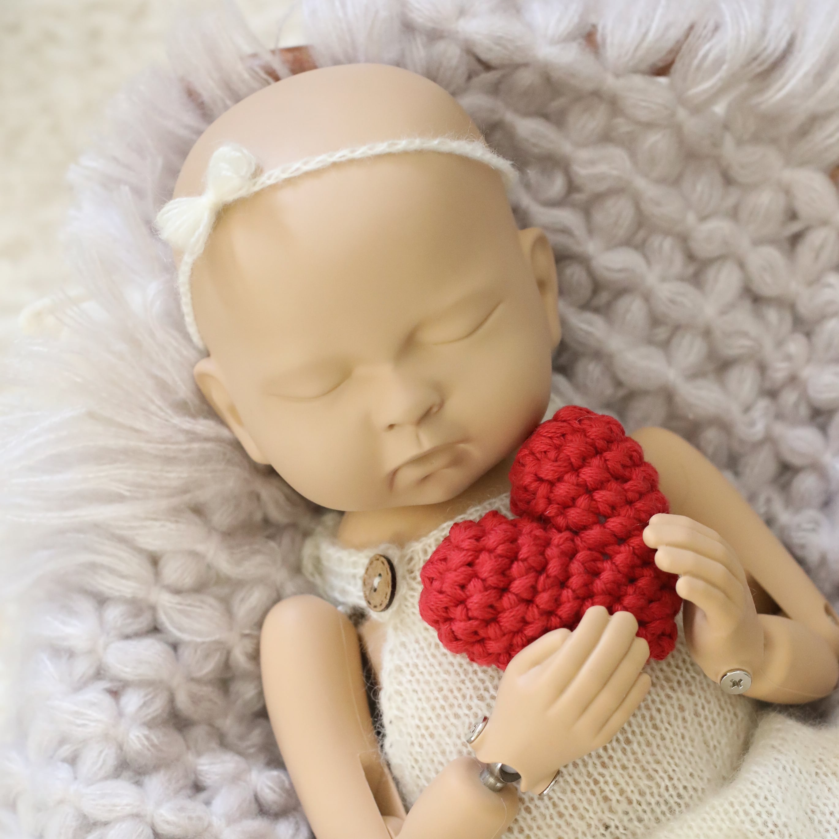 あみぐるみ 赤ちゃん( 出産祝いベビークラウンニューボーンフォト)