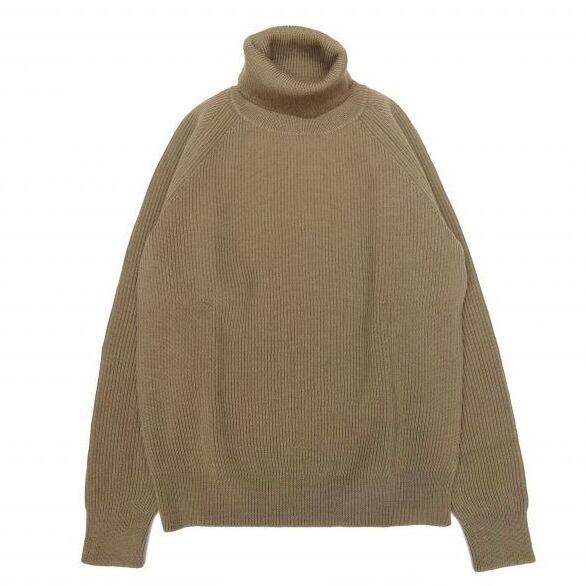 VINCENT ET MIREILLE (ヴァンソン エ ミレイユ) TURTLE NECK SWEATER 8GG AZE カーキ
