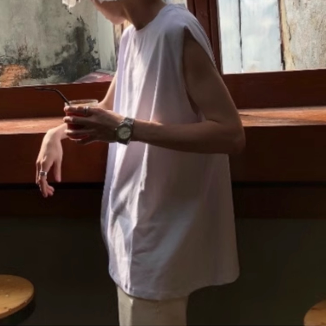 ノースリーブベストタンクトップ　0727