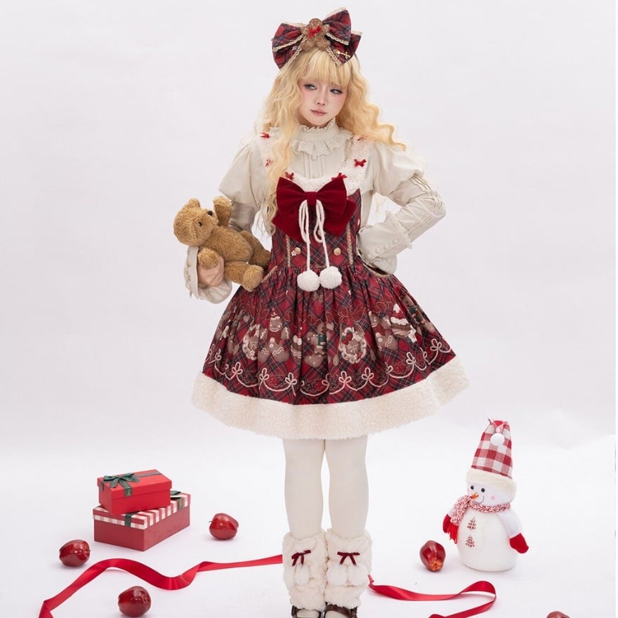 お菓子の国のAliceスタイル ジンジャーマンの豪華5点フルセット(ケープ&アクセ付)