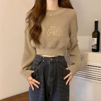 ショート丈 ロゴニット G10CT0081