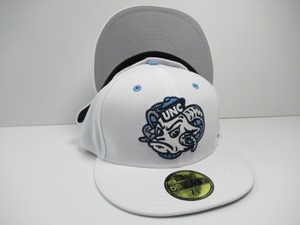 NEW ERA 59fifty  University of North Carolina　UNC　WHITE