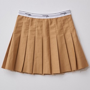 HOMME girls　PLEATED MINI SKIRT　BEIGE