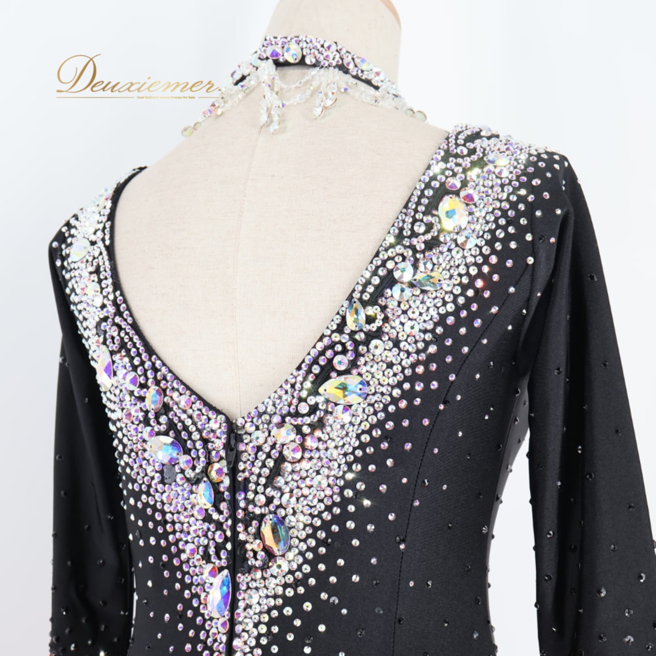 社交ダンス 衣装 フジタ ドレス ワンピース スタンダード レッド系 ブラック系 黒 赤 上品 レース 高級感 デモ 競技 ダンス パーティ 発表会 レディース 踊り 日本製 舞台衣装 上品 華やか