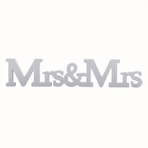 Mr And Mrsホワイトの木製オブジェ/ウェディング小物/パーティーグッズ【..by6sense】　　
