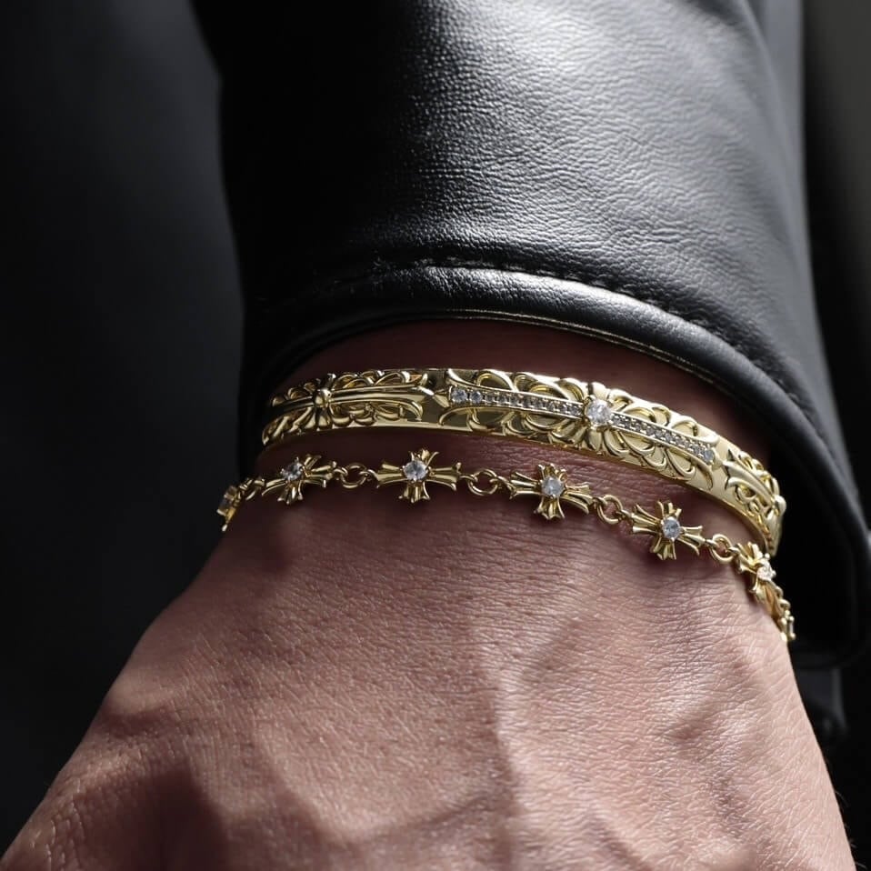 LUXURY CROSS SERIES- whole zirconia cross chain bracelet & anklet