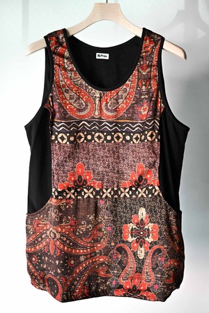 NOBNAGA Paris / Tank top with Contrasting Fabric for the Bodice  (221202)