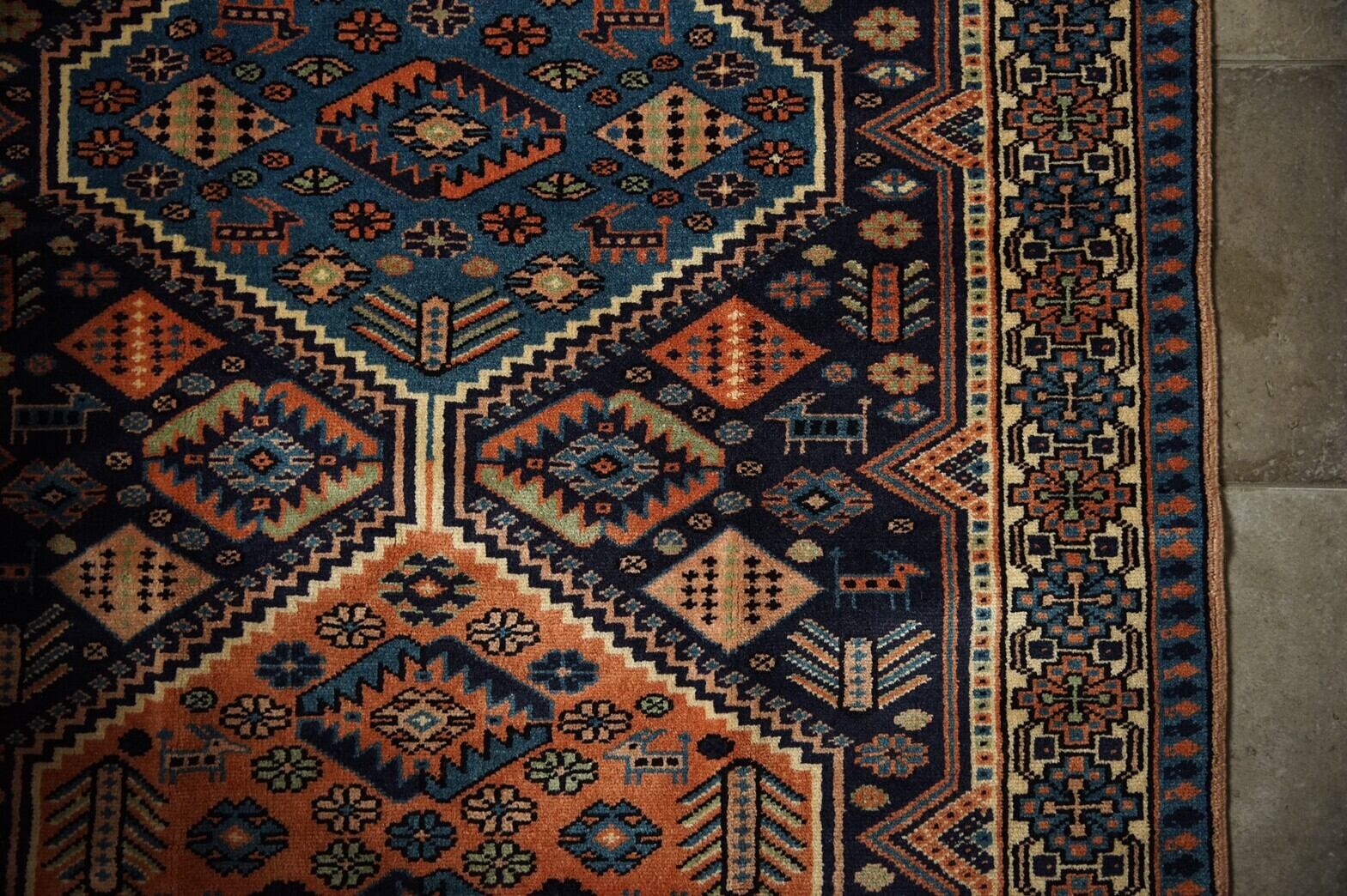 246 -Vintage Khamseh rug | 手織りのヴィンテージラグ専門店 | Bahr vinatage rug バハル ヴィンテージラグ  powered by BASE