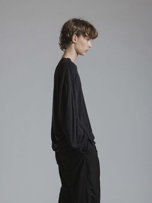 【26AW | MEN】 THE VIRIDI-ANNE ザヴィリディアン / SILK L/S T-SHIRT  / Tシャツ /  VI404601