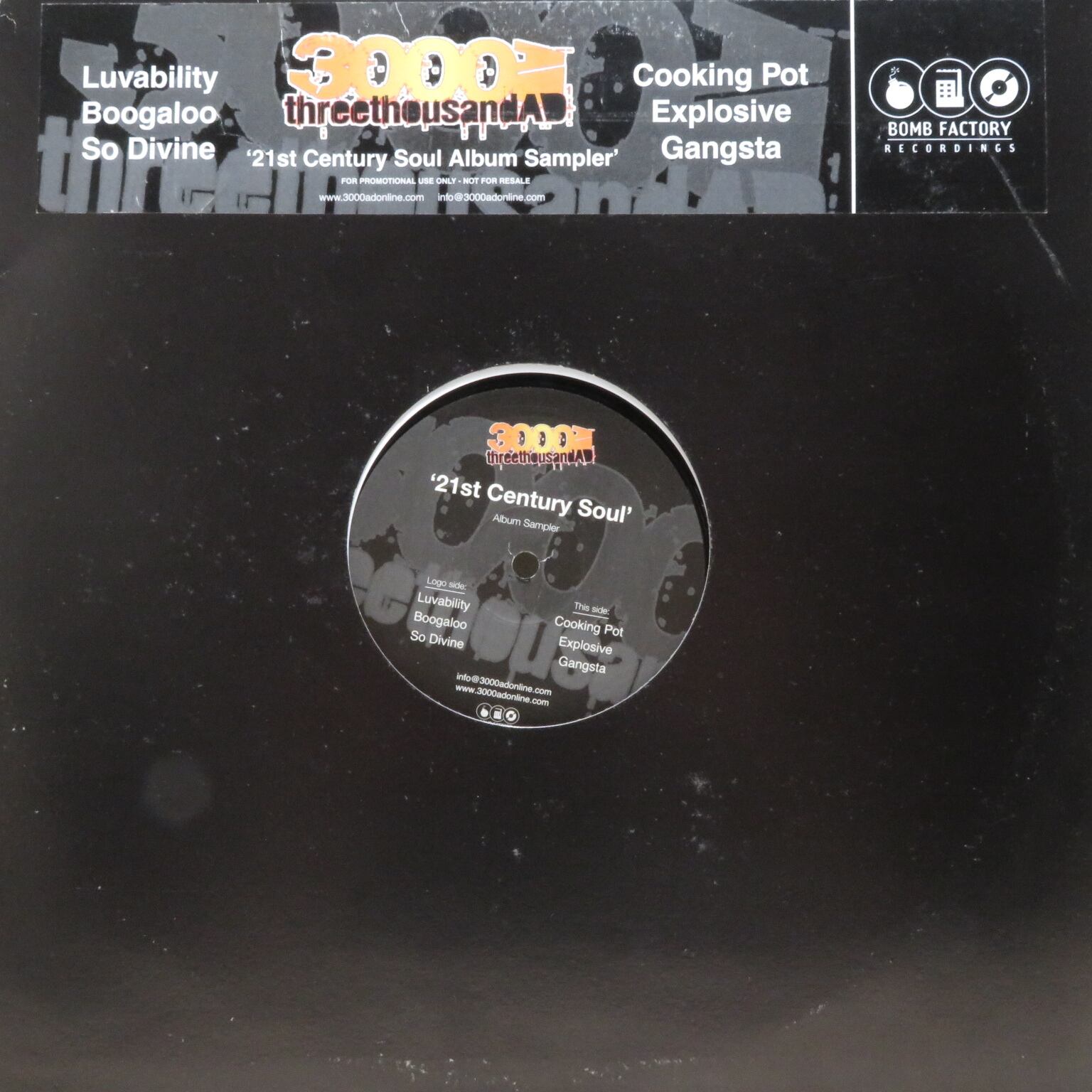 3000AD / "21st Century Soul Album Sampler" [BFR001-B] - 画像1