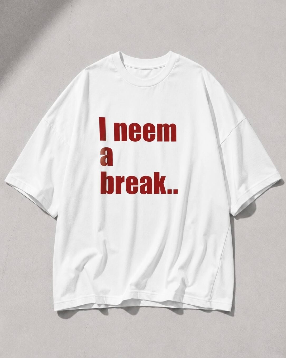 AMBERGLEAMメッセージロゴTシャツ|ホワイトムスク