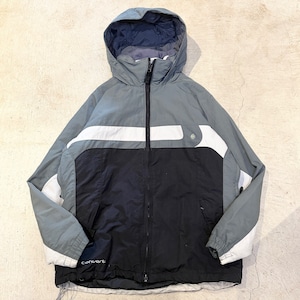 1990s COLUMBIA "CONVERT" NYLON JACKET BLACK / KHAKI