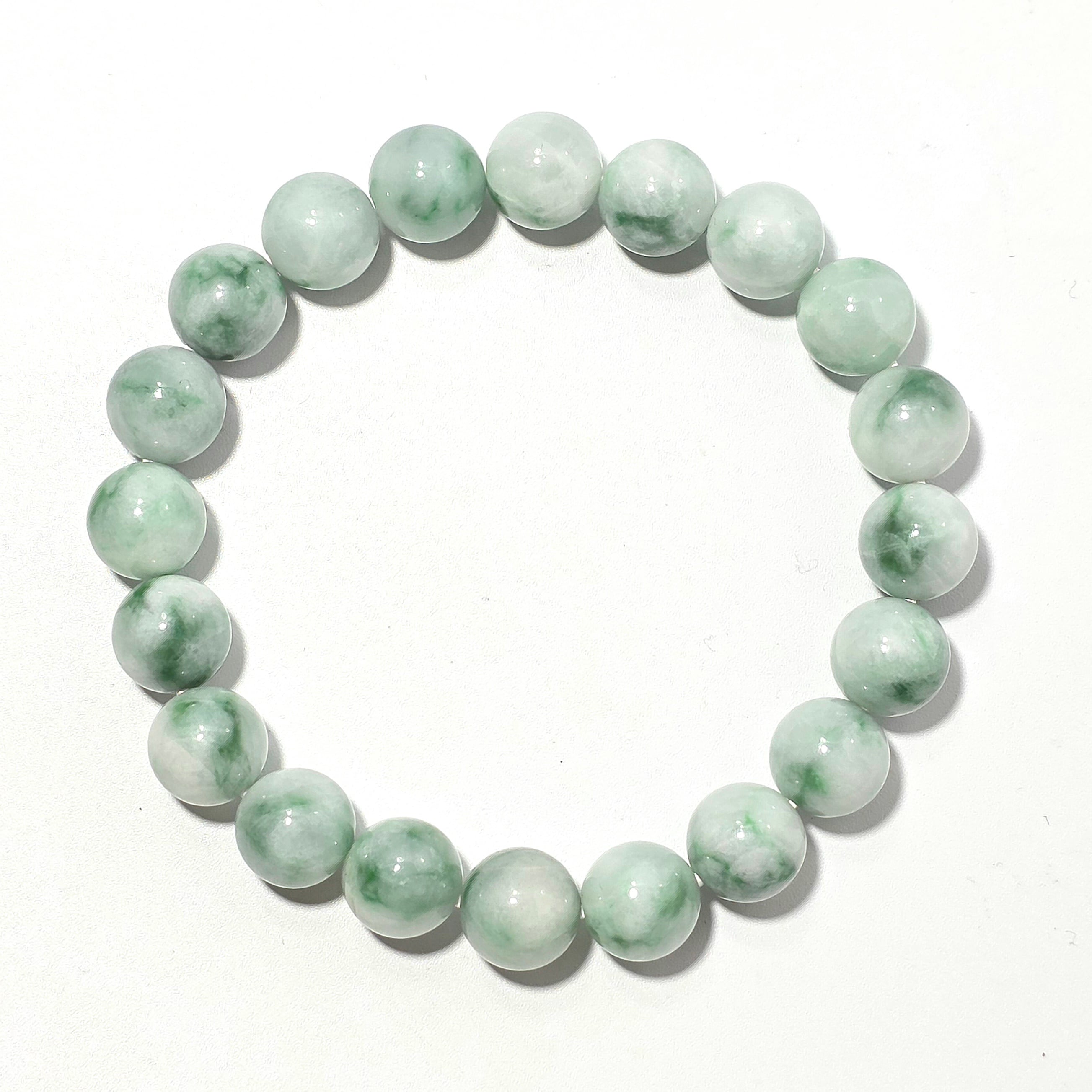 TY 様受注品】10㍉玉 ｻｲｽﾞ17cm 糸魚川翡翠ブレスレット | 糸魚川翡翠