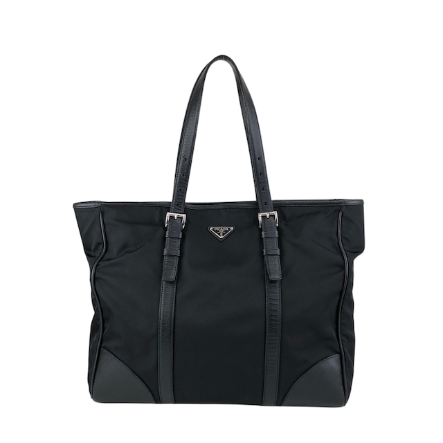 PRADA プラダ トートバッグ ブラック トライアングルロゴ ナイロン A4 vintage ヴィンテージ オールド ivus2k