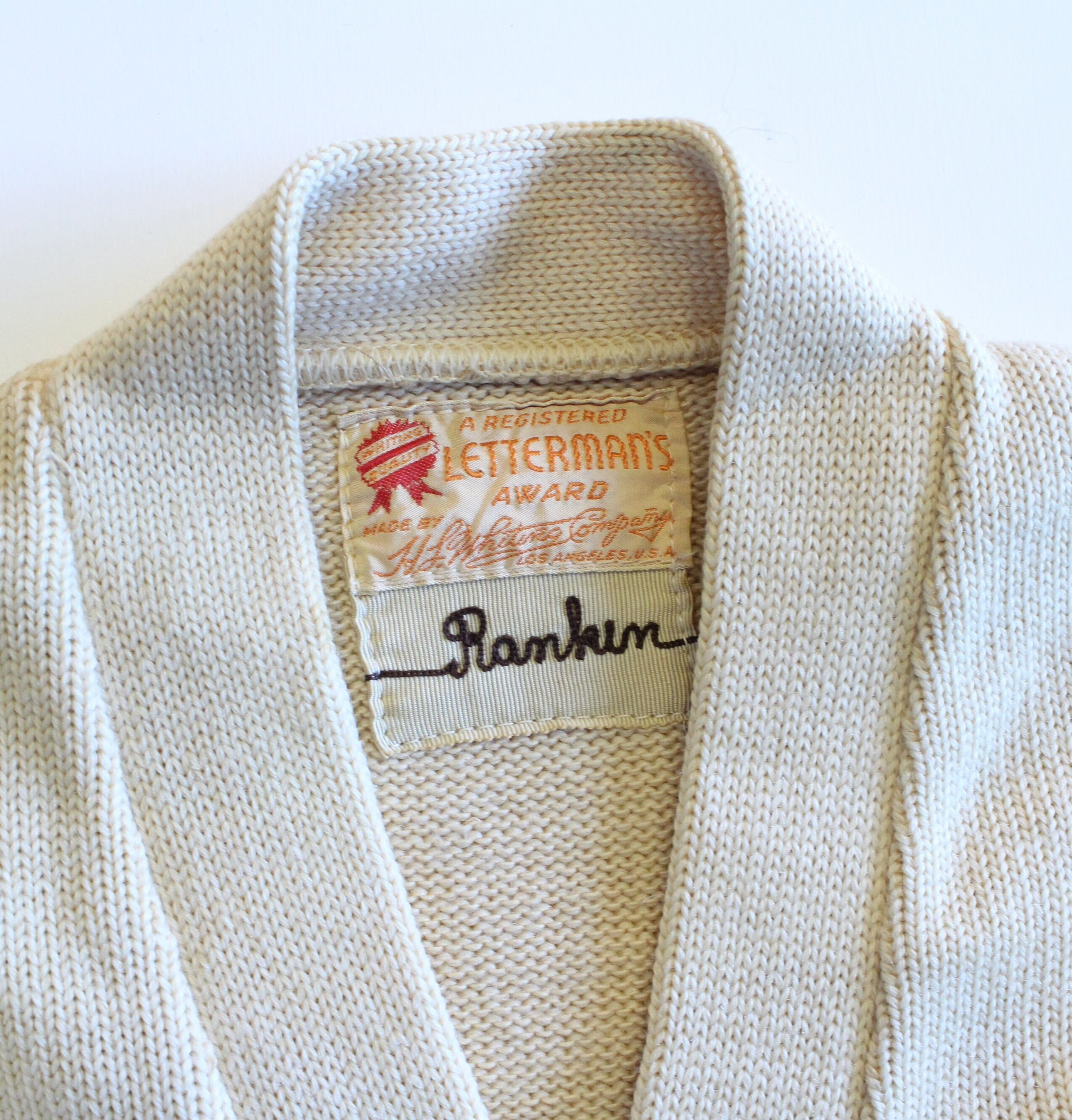 Vintage Letterman sweater | vintage clothing & Antiques worn.