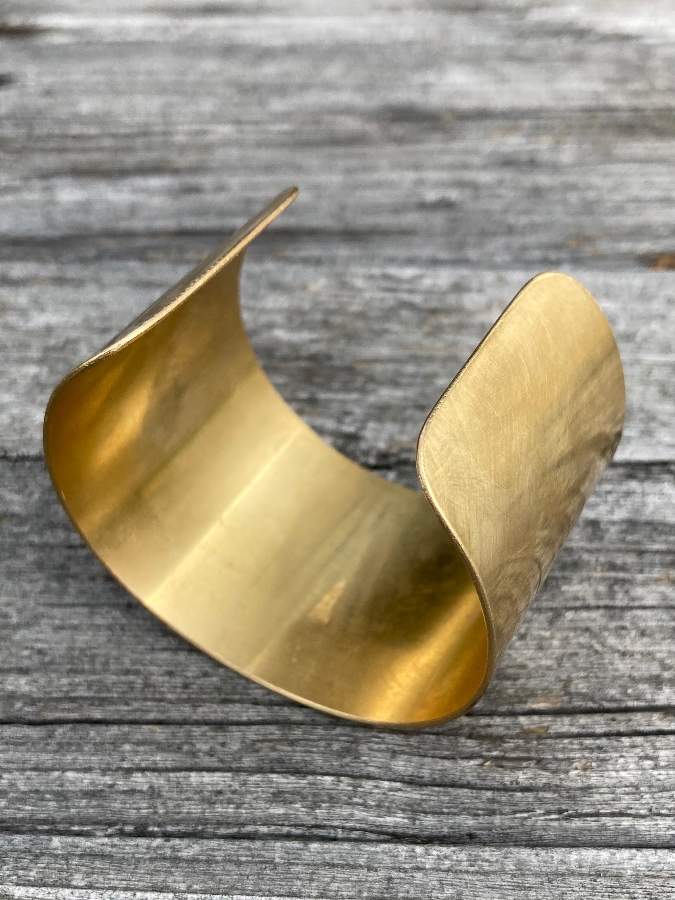 バングル ワイド 幅広 太め BRASS BANGLE 真鍮 b002 | Pay ID