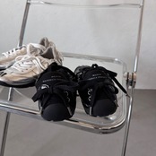 【受注予約：4月上旬入荷予定】ballerina track sneakers/black