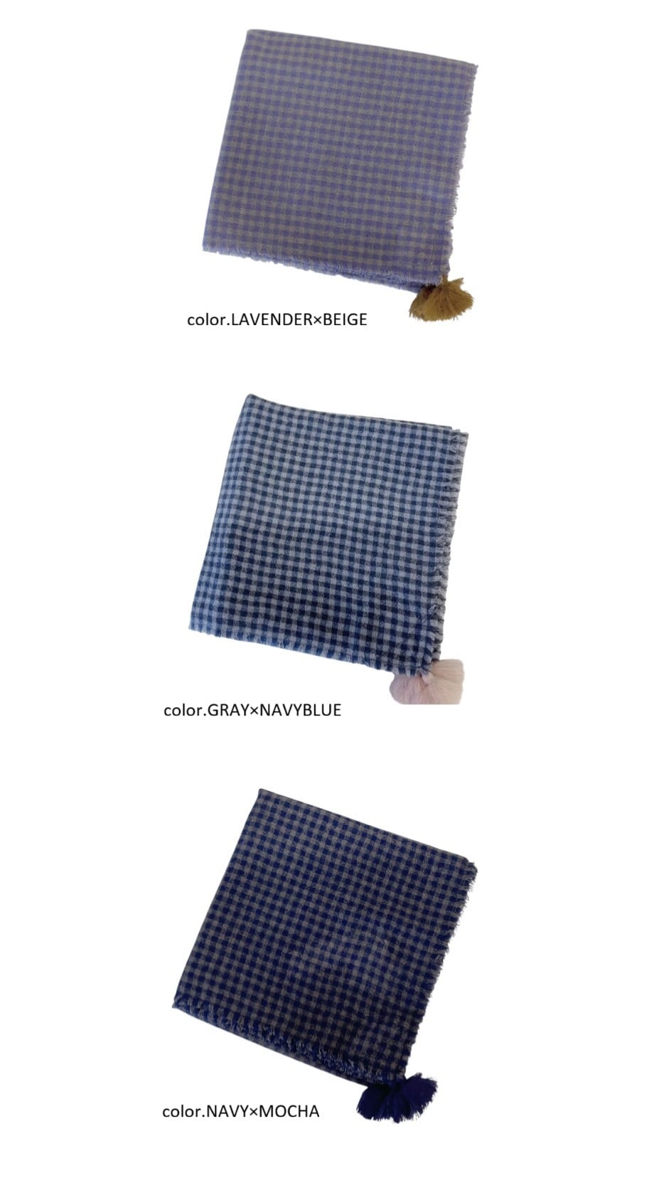 ROBE de PEAU】ウールガーゼタッセルストール / R329 | syozikiya