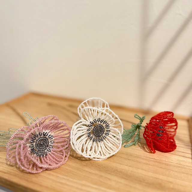 anokono flower アネモネ　ビーズフラワー