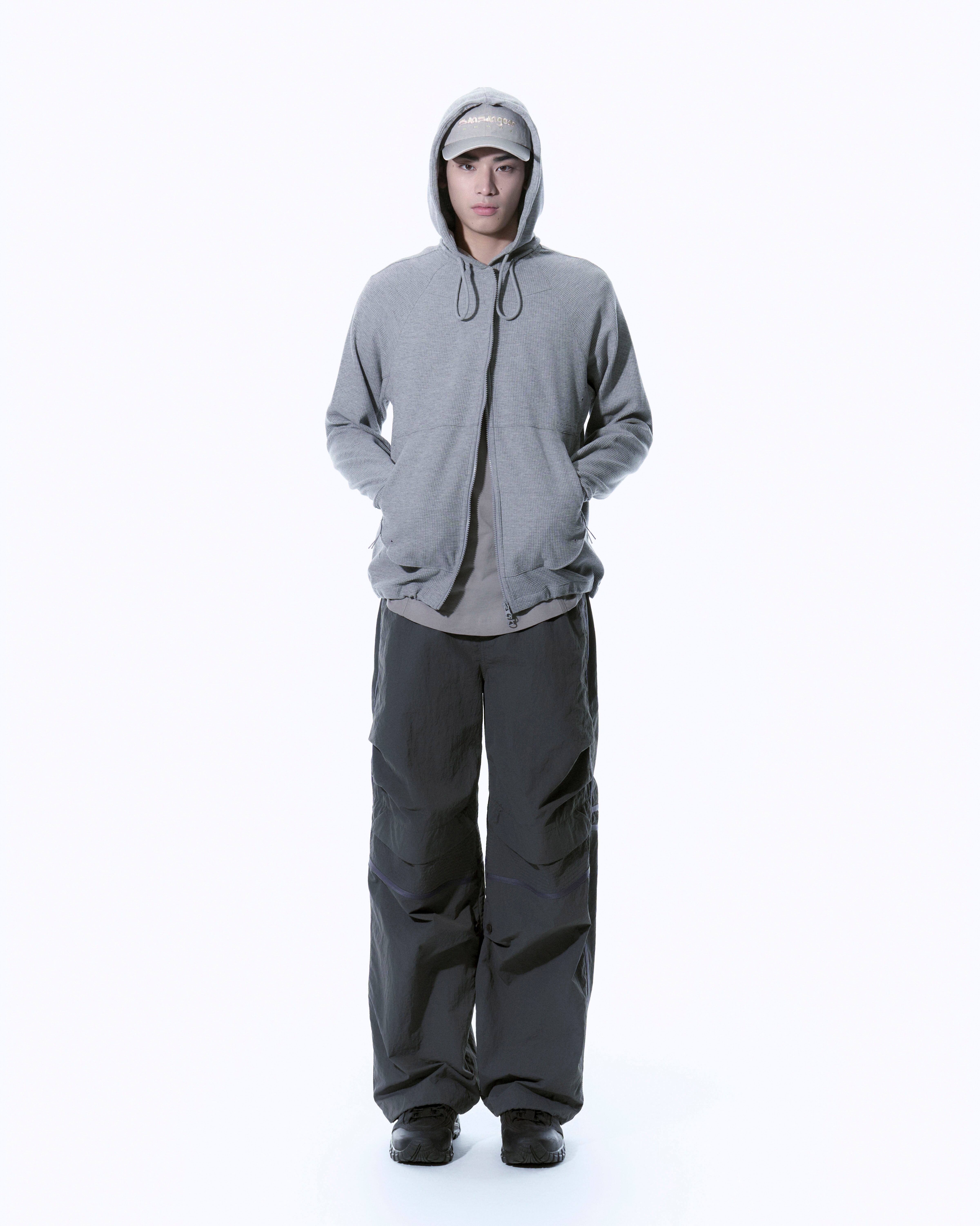 SAN SAN GEAR] CIRCUIT ZIP-UP HOODIE [MELANGE GREY] 正規品 韓国