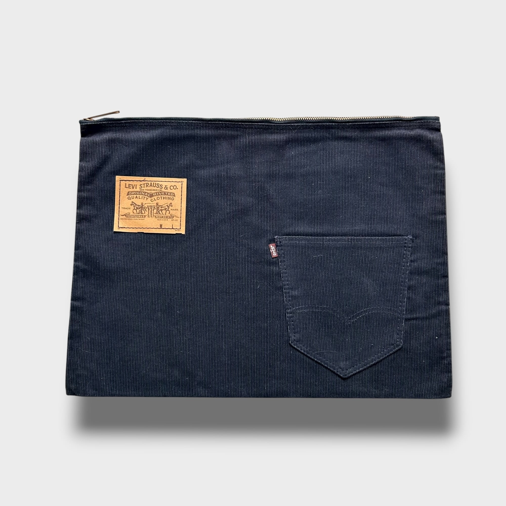 Dead Stock!! Special!! 1970s Levi's &Black Corduroy Crutch Bag ⑥