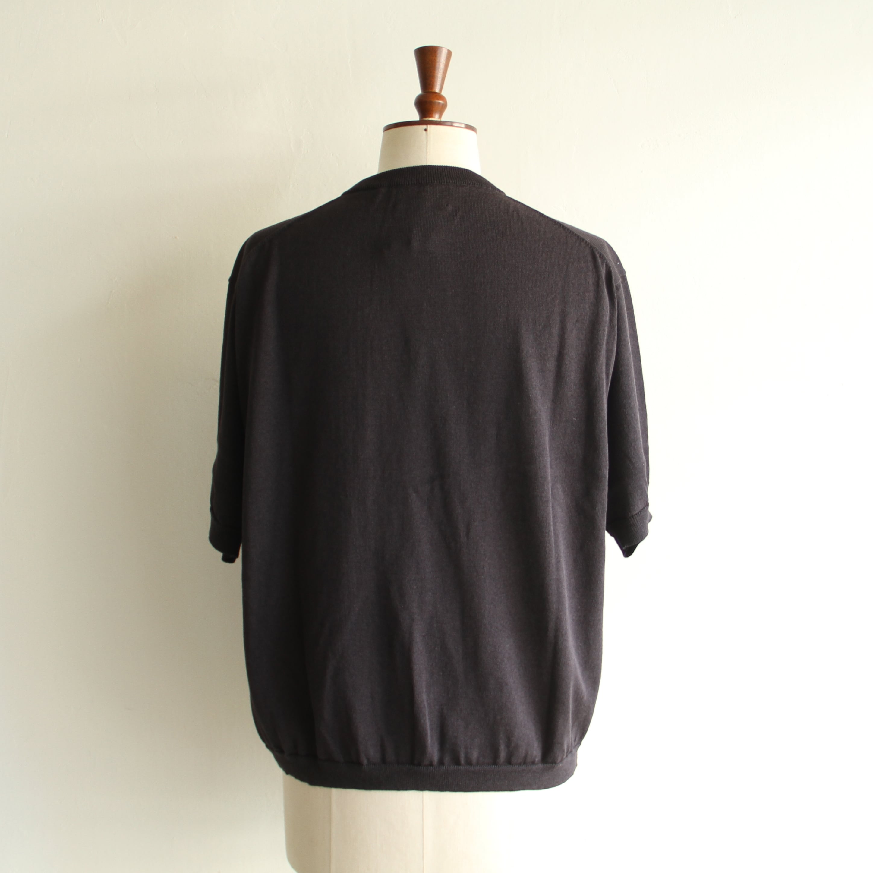 STILL BY HAND Half sleeve knit t-shirt | Terminal