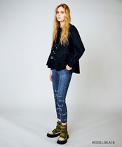 【直営店限定ITEM】ヘムフリルスパンコールTOPS (BLACK) CQ-47138H