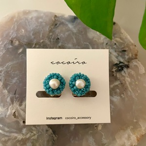 cocoiro earrings Turquoise Blue  イヤリング/ ピアス