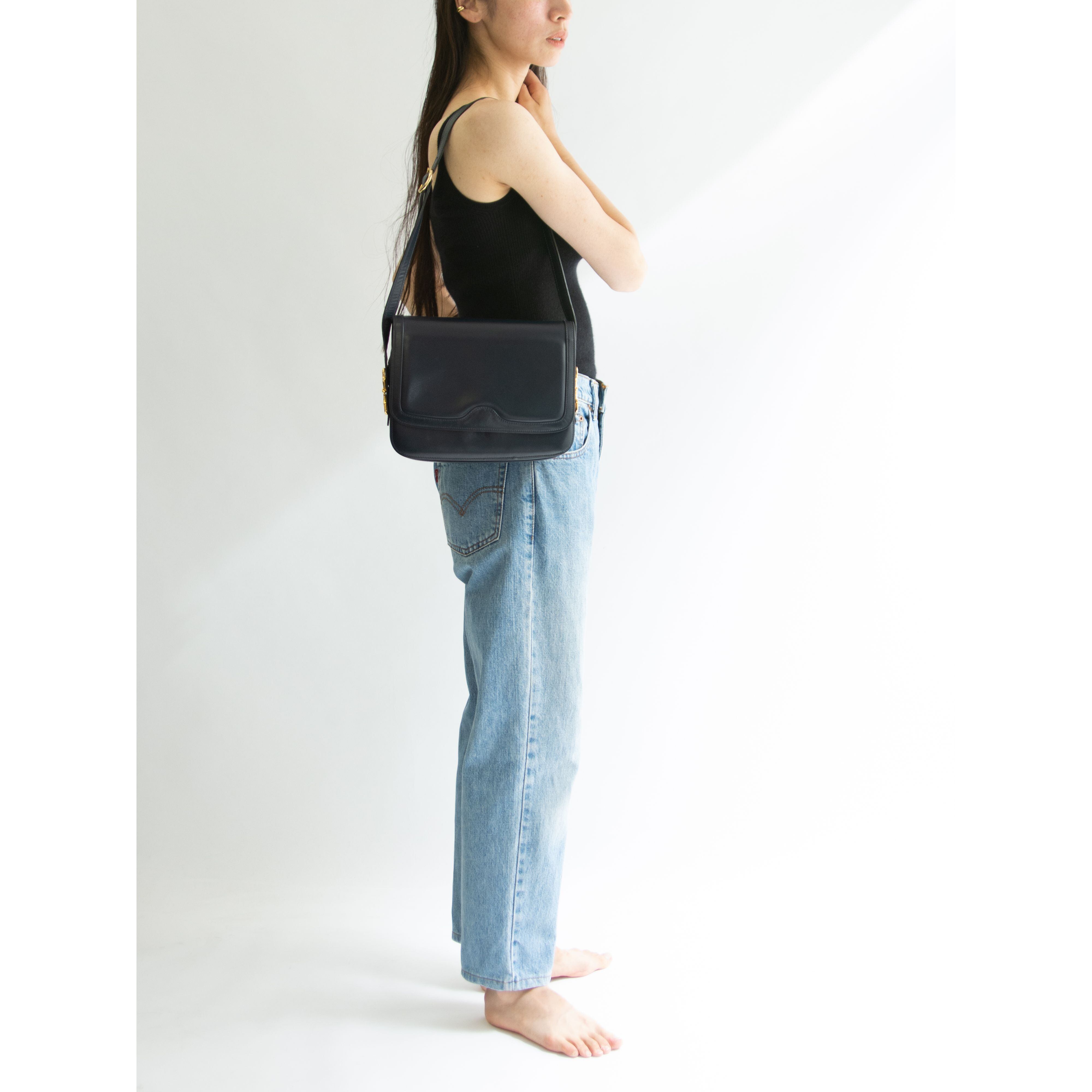 【Saint Cloud】Made in Italy 50-60's Leather Shoulder Bag（イタリア製 レザーショルダーバッグ）