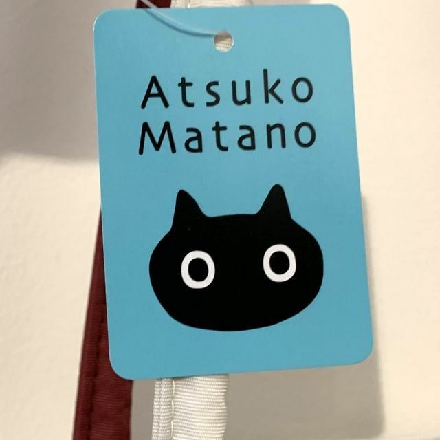 ポーチATSUKO MATANO☆ステッチ猫 ポーチBK ☆新品【ヴィンテージ】黒