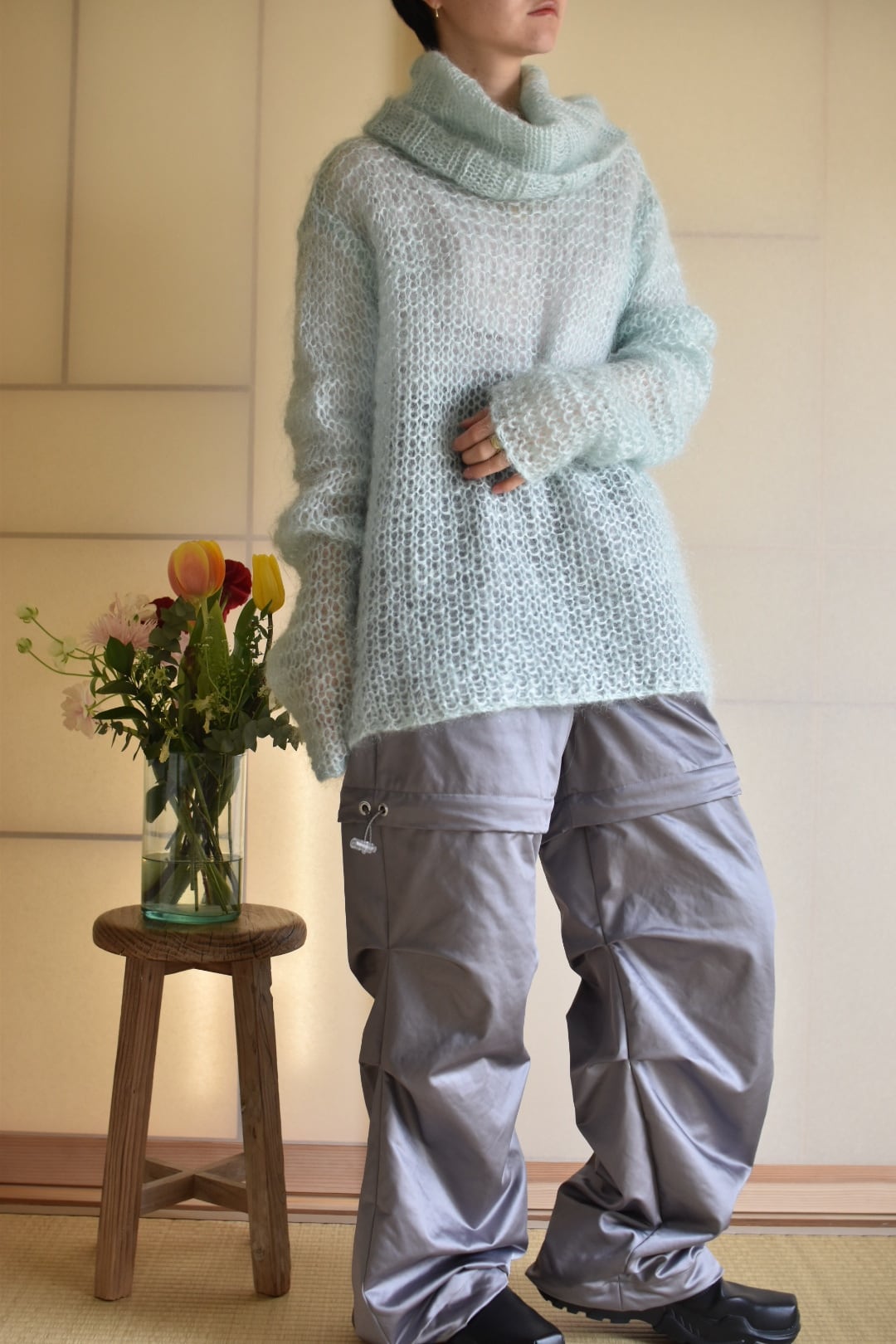 【KISHIDAMIKI】convertible trousers KISHIDAMIKI convertible trousers - mousses